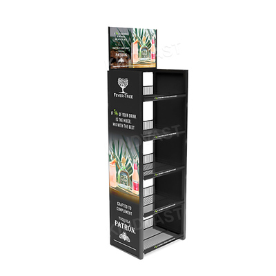 Supermarket food and beverage daily necessities metal display rack