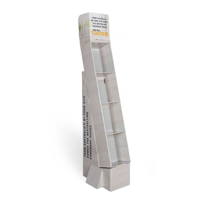 White magazine display rack
