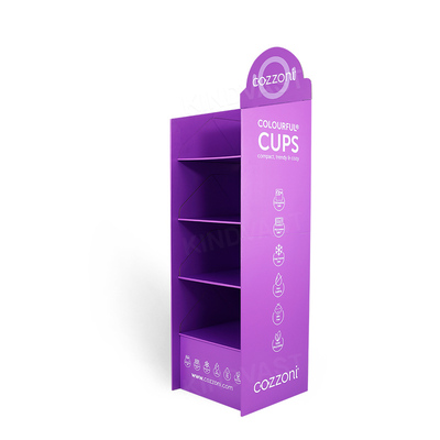 Cup paper display rack paper shelf