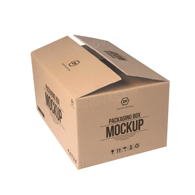 Monochrome Ink and Wash Printing Corrugated Box