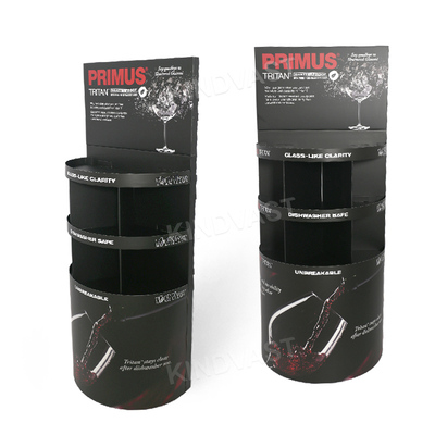 Red Wine Glass Paper Display Stand - PRIMUS