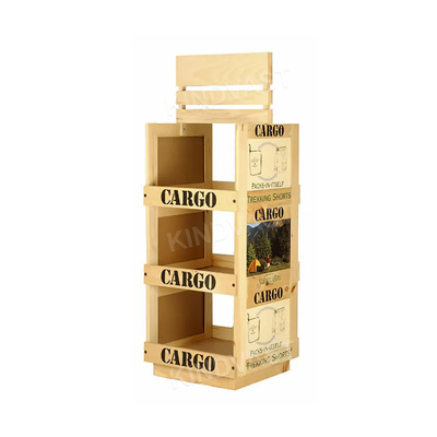 Wooden shelves, wooden display racks