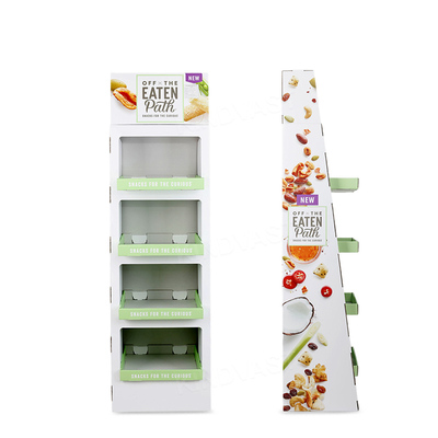 Dried fruit snack paper display rack