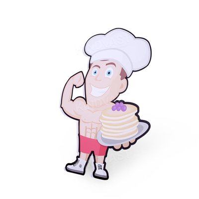 Cartoon Character Paper Display Board