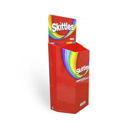 Snack Rainbow Candy Paper Display Bucket