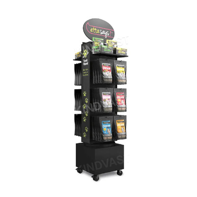 Supermarket product PP/PVC display rack